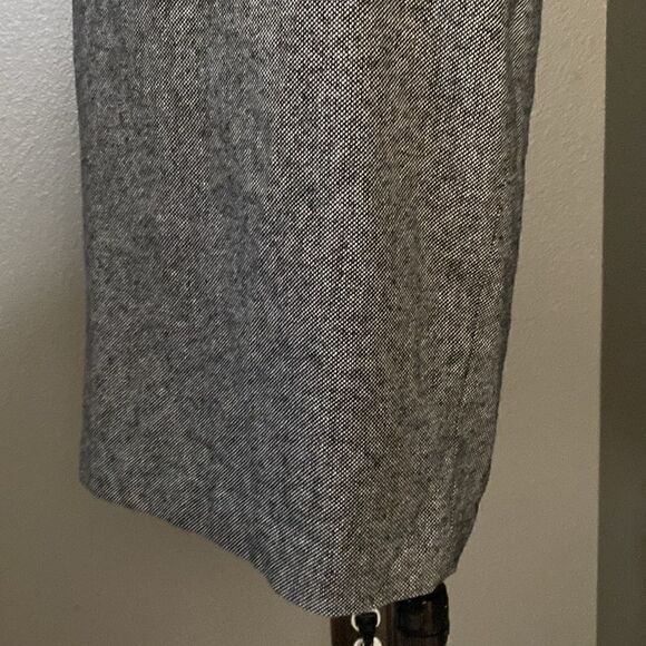 Ann Taylor Tweed Black White Pencil Skirt Wool blend - Picture 3 of 12